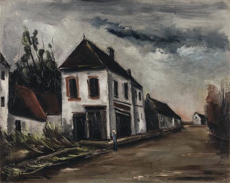 モーリス・ド・ヴラマンク、RUE DE VILLAGE、海外版超希少レゾネ モーリス・ド・ヴラマンク、RUE DE VILLAGE、海外版超希少レゾネ